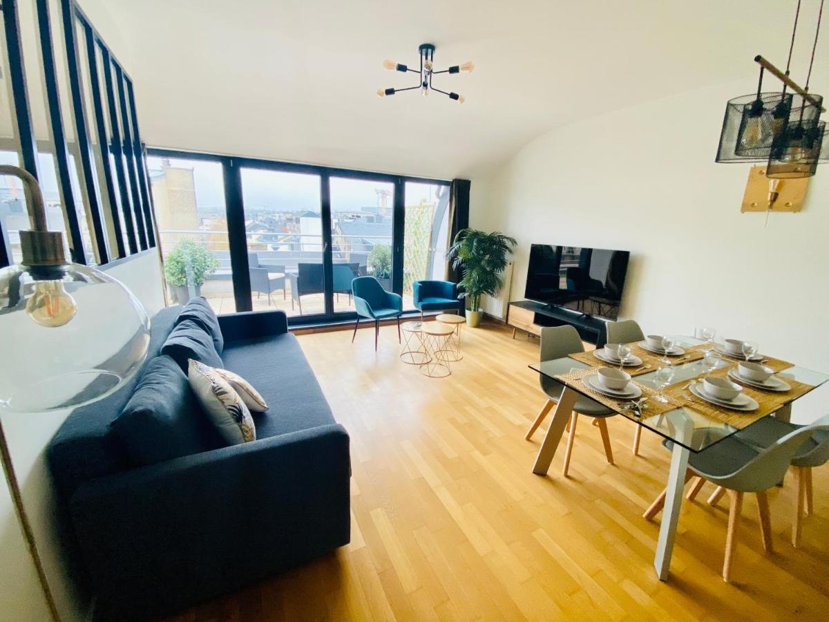 The Luxury Green Penthouse In City Center With Terrace And Free Parking Luxemburg Exteriör bild